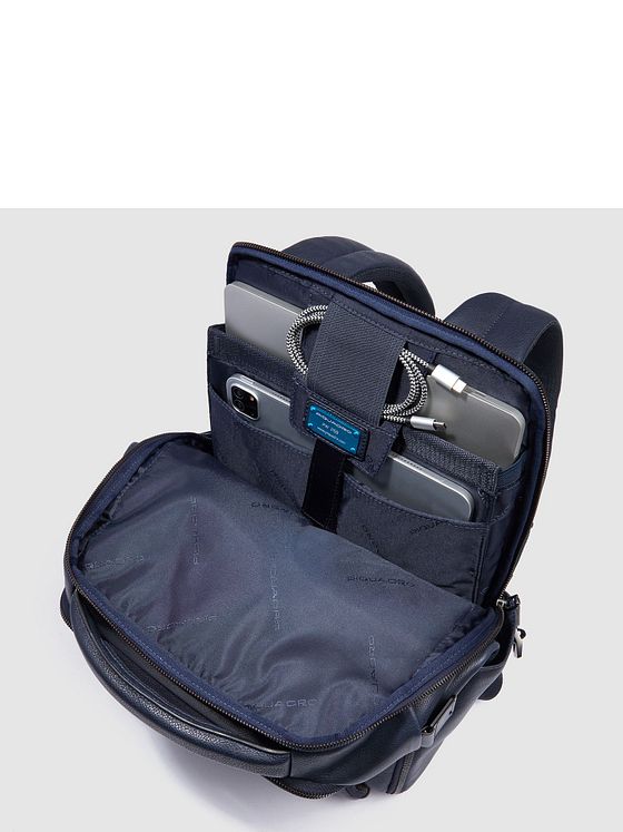 Piquadro Cronus Forretningsrygsæk RFID-beskyttelse Læder 41 cm Laptoprum