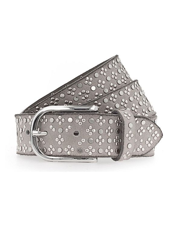 b.belt Bælte i læder med nitter b.belt Bælte i læder med nitter