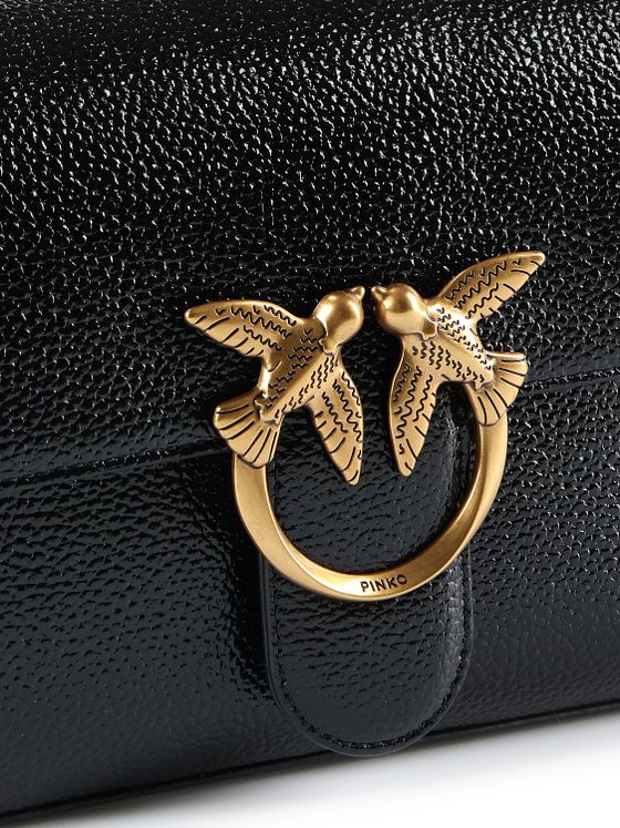 PINKO Love One Skuldertaske Læder 27 cm
