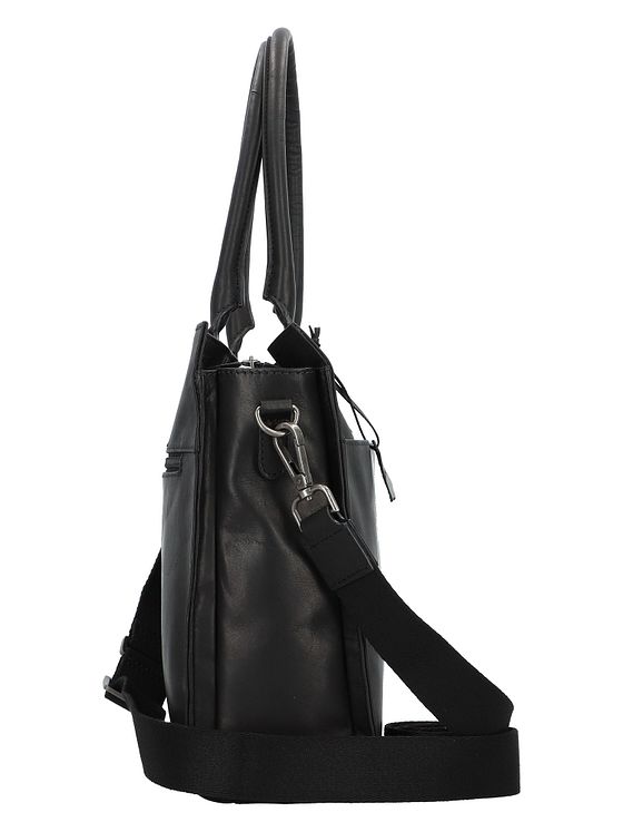 Greenburry Pure Black Skuldertaske Læder 40 cm Laptoprum Greenburry Pure Black Skuldertaske Læder 40 cm Laptoprum