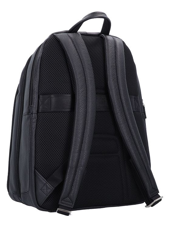 Piquadro Vibe-rygsæk i læder 43 cm med rum til bærbar computer Piquadro Vibe-rygsæk i læder 43 cm med rum til bærbar computer