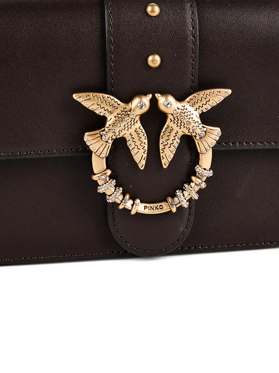 PINKO Love One Crossbody-laukku Nahka 21 cm PINKO Love One Crossbody-laukku Nahka 21 cm