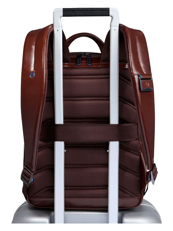 Piquadro Blue Square Daypack RFID-beskyttelse Læder 37 cm Laptoprum