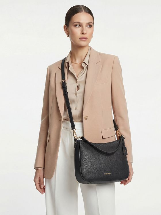 Lazarotti Bologna Leather Hobo skuldertaske læder 27 cm Lazarotti Bologna Leather Hobo skuldertaske læder 27 cm