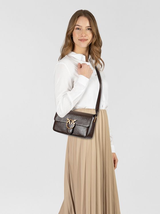 PINKO Love One Skuldertaske Læder 27 cm PINKO Love One Skuldertaske Læder 27 cm