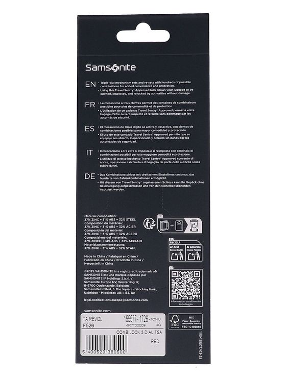 Samsonite TA Revolution Kuffertlås 1 cm