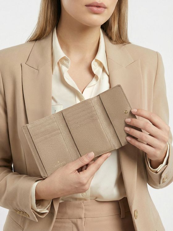 Lazarotti Bologna Kožená peněženka XL s přihrádkou na zip kůže 14 cm