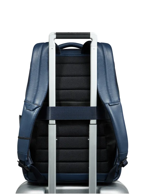 Piquadro Russell Mochila de negocios Bloqueo RFID Piel natural 42 cm Compartimento para el portátil Piquadro Russell Mochila de negocios Bloqueo RFID Piel natural 42 cm Compartimento para el portátil