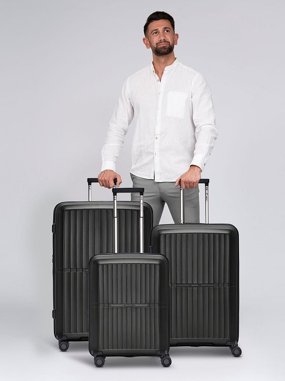 Pactastic Collection 01 4-hjulet kuffertsæt, 3 dele, med stretchfold Pactastic Collection 01 4-hjulet kuffertsæt, 3 dele, med stretchfold