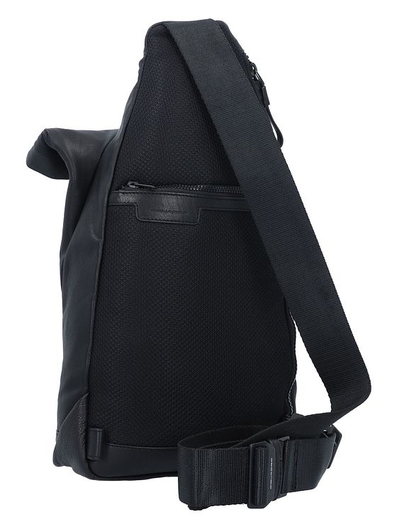 Piquadro Harper skuldertaske RFID læder 38 cm