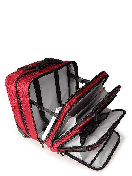 Dermata Obchodní vozík na 2 kolečkách s přihrádkou na notebook 42 cm