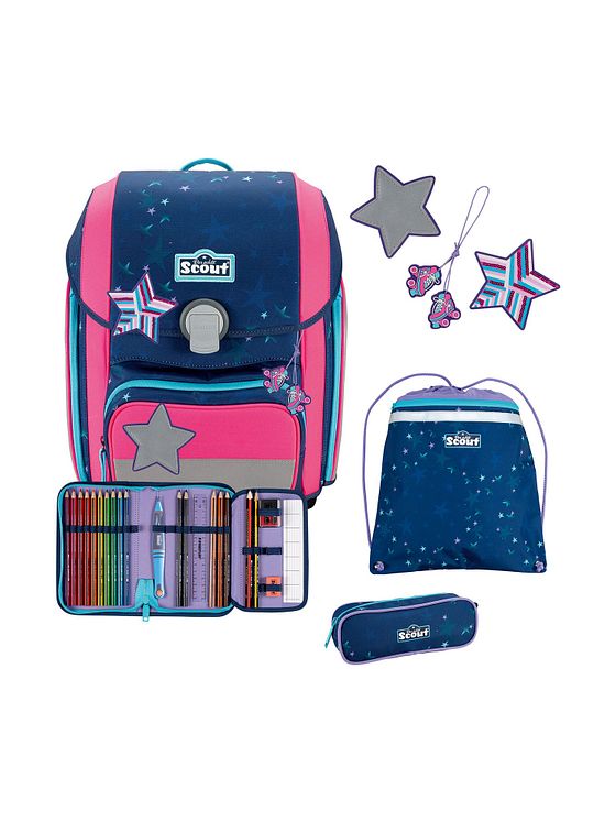 Scout Genius Skoleransel-sæt 4-delt