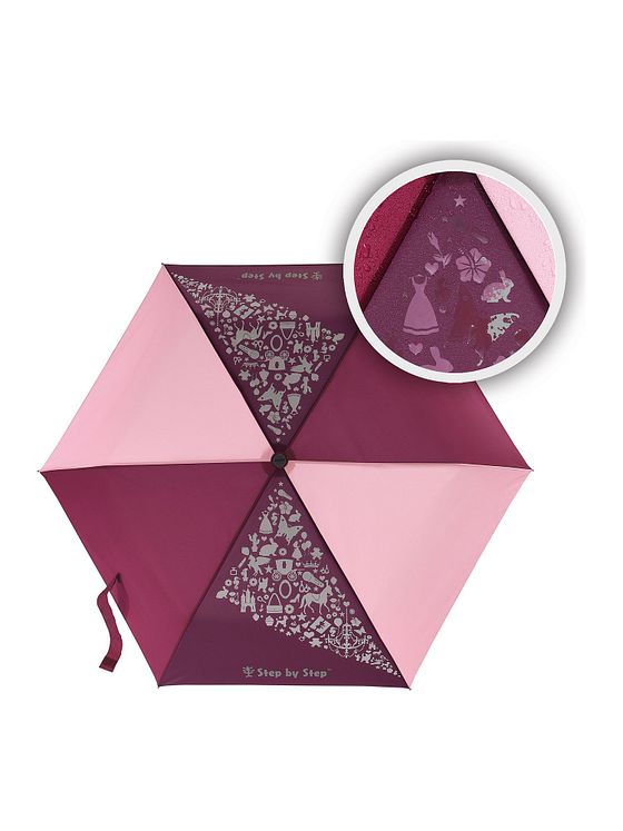 Step by Step Magic Rain Effect lommeparaply til børn 22,5 cm Step by Step Magic Rain Effect lommeparaply til børn 22,5 cm