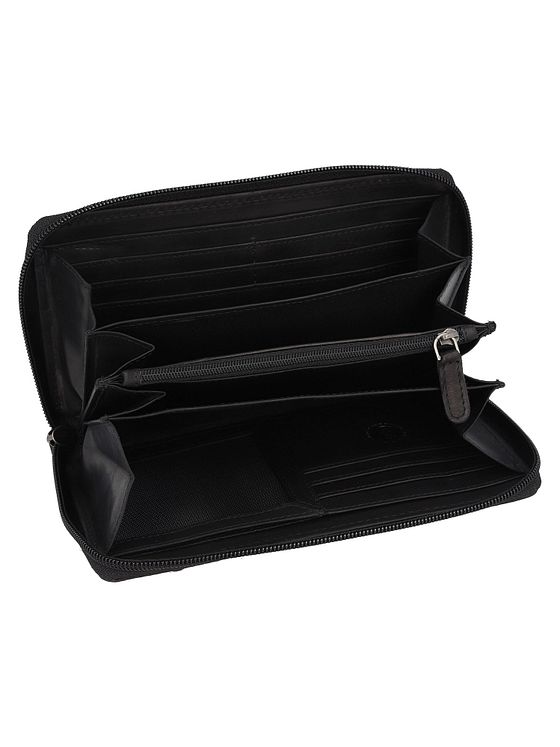 Greenburry Pure Black Pung RFID-beskyttelse Læder 19.5 cm