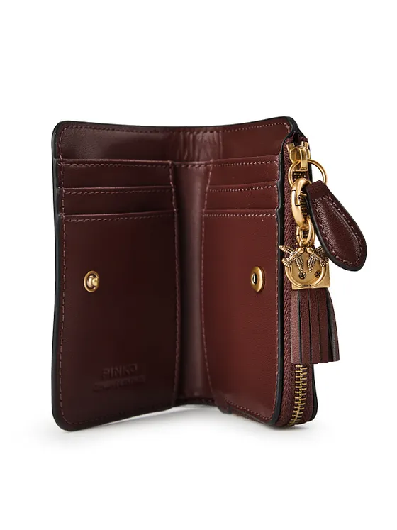 PINKO Love Wallet Cartera Piel natural 12 cm PINKO Love Wallet Cartera Piel natural 12 cm