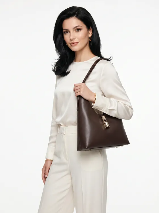 Furla Goccia Skuldertaske Læder 30 cm Furla Goccia Skuldertaske Læder 30 cm