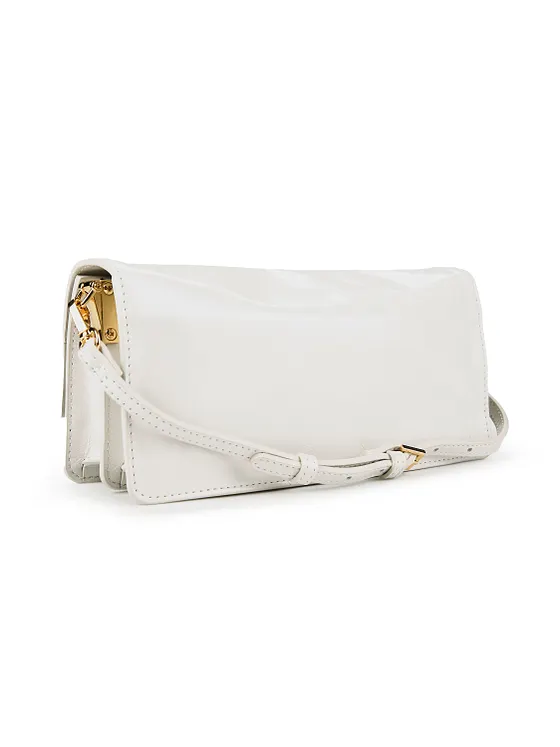 Patrizia Pepe Bolsa de hombro Piel natural 23.5 cm Patrizia Pepe Bolsa de hombro Piel natural 23.5 cm