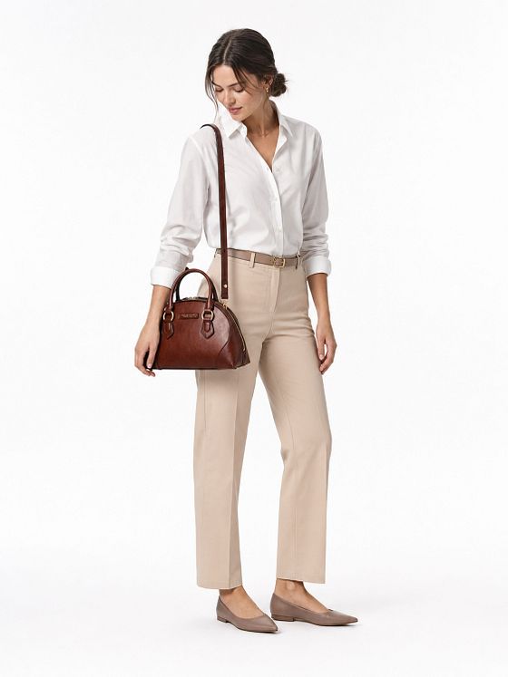 The Bridge Magda Bolsa de hombro Piel natural 29 cm The Bridge Magda Bolsa de hombro Piel natural 29 cm