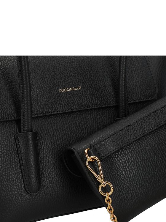 Coccinelle Double Beat Bolsa de hombro Piel natural 31 cm