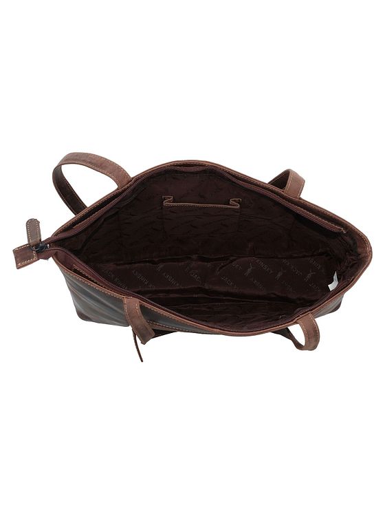 Jack Kinsky Baltimore 18 skuldertaske i læder 34 cm