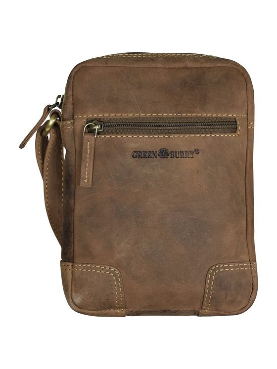 Greenburry Vintage skuldertaske i læder 18 cm