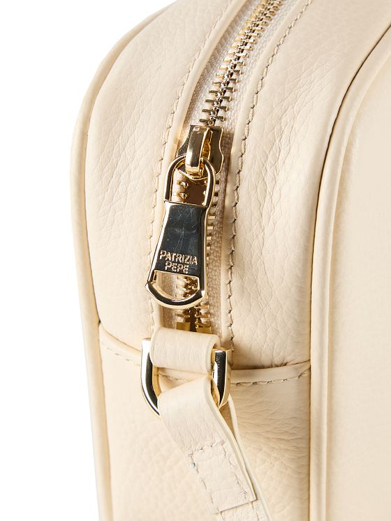 Patrizia Pepe Fly skuldertaske i læder 24 cm