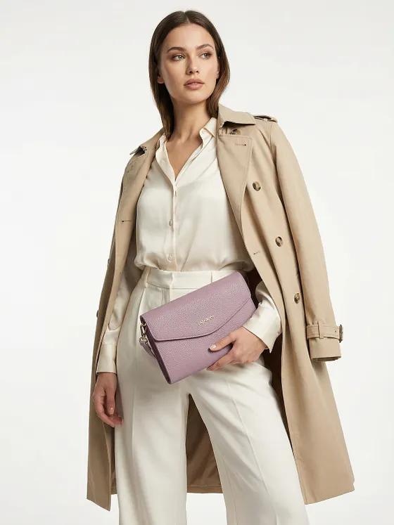 Lazarotti Bolsa de hombro de piel «Bologna» con correa para colgar, 23 cm Lazarotti Bolsa de hombro de piel «Bologna» con correa para colgar, 23 cm
