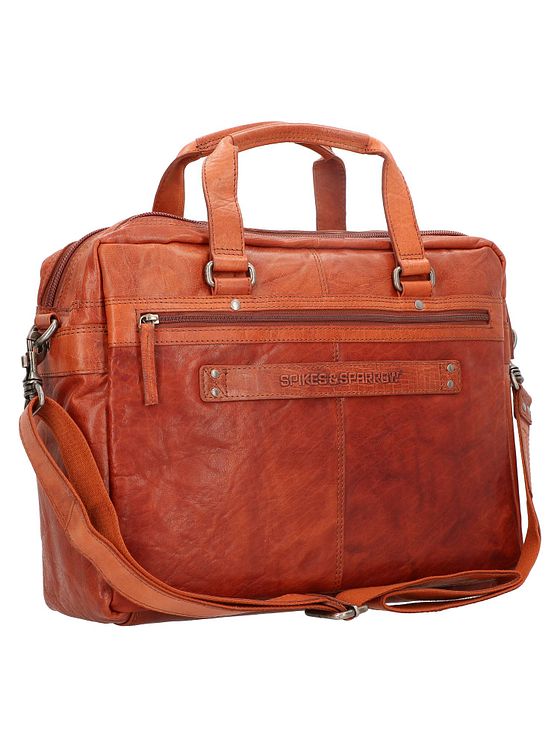 Spikes & Sparrow Dokumentmappe i læder med 41 cm rum til bærbar computer