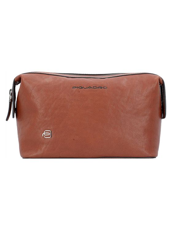 Piquadro Black Square Kultur-taske Læder 23 cm