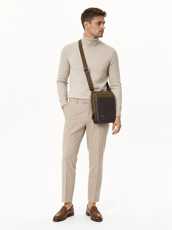 Piquadro Black Square Bolsa de hombro Piel natural 17 cm Piquadro Black Square Bolsa de hombro Piel natural 17 cm