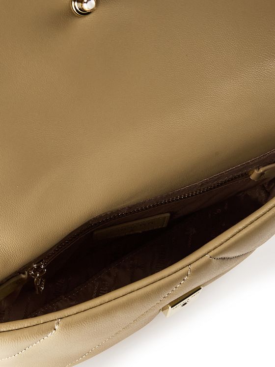 Patrizia Pepe Fly Polstrovaná taška přes rameno kožená 25 cm