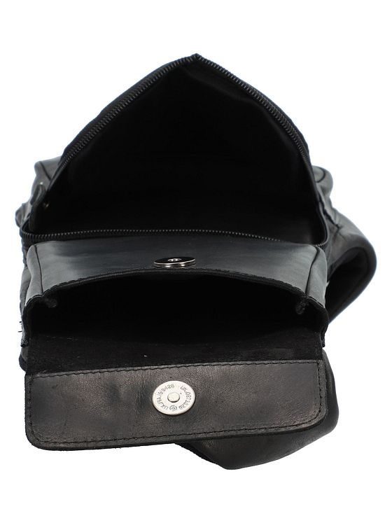 Greenburry Pure Black Skuldertaske Læder 16 cm