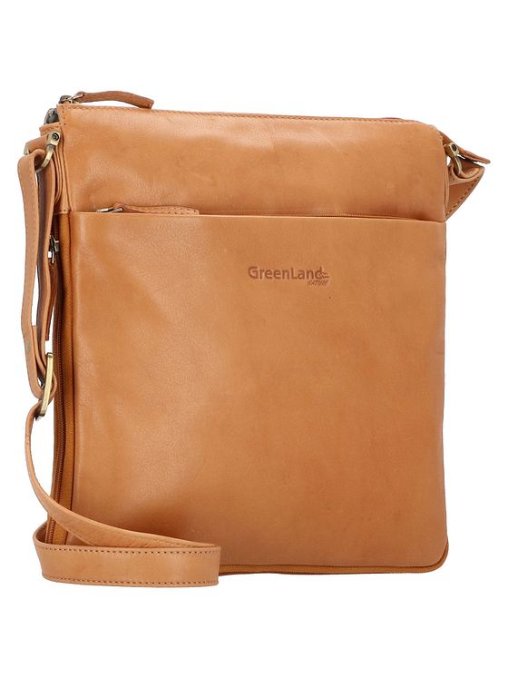 Greenland Nature Nature-skuldertaske i læder 28 cm