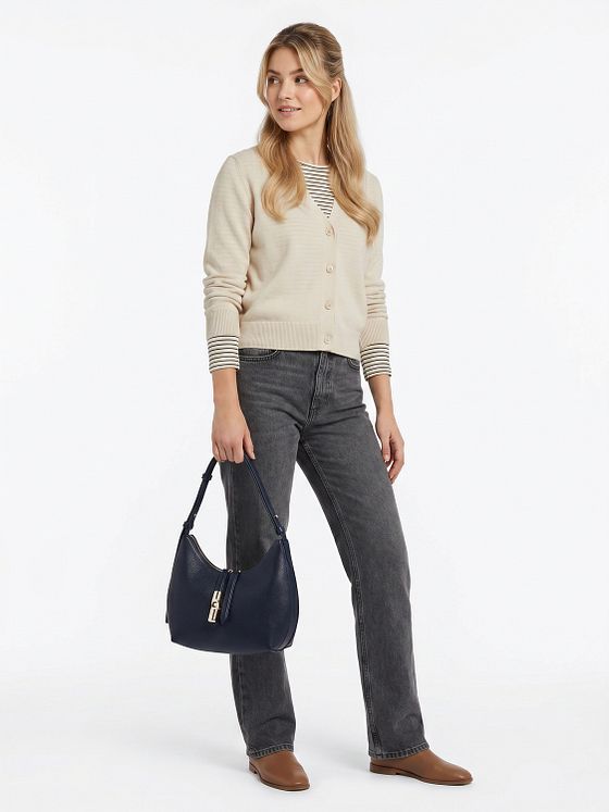 Furla Goccia Skuldertaske Læder 22 cm Furla Goccia Skuldertaske Læder 22 cm