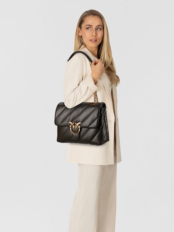 PINKO Love Puff Skuldertaske Læder 31 cm