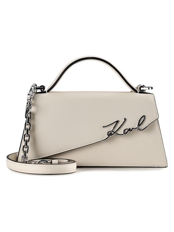 Karl Lagerfeld Signature Håndtaske Læder 24 cm