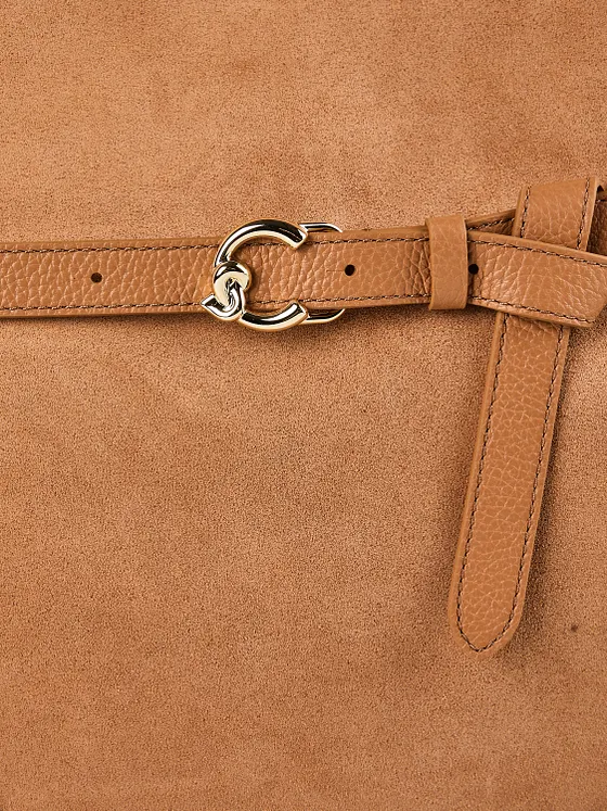 Coccinelle Sabine Suede Bolso Piel natural 43 cm