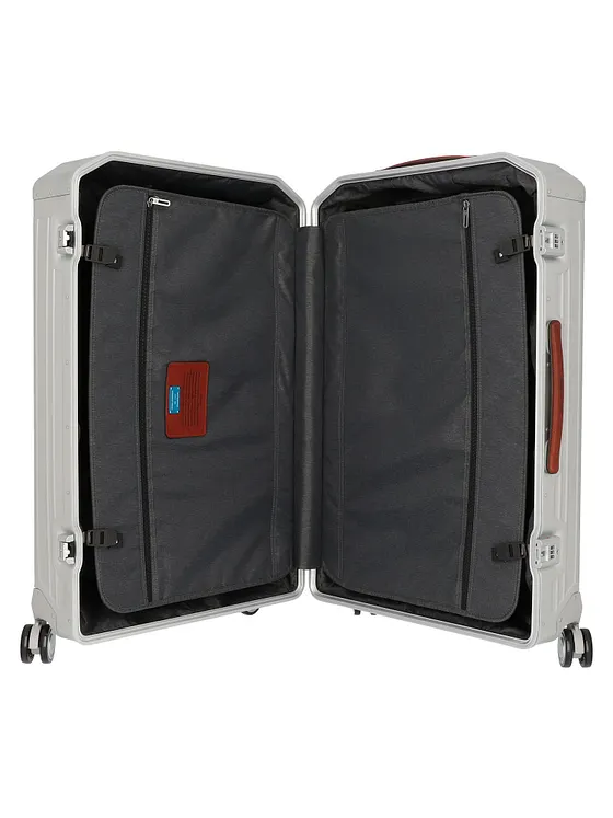 Piquadro Trolley de aluminio con 4 ruedas, 79 cm Piquadro Trolley de aluminio con 4 ruedas, 79 cm