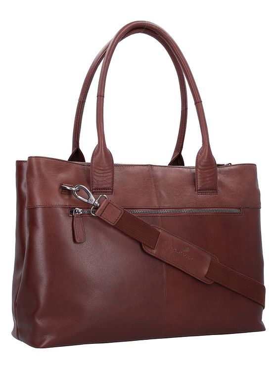 Plevier Rock Amber Skuldertaske Læder 43 cm Laptoprum