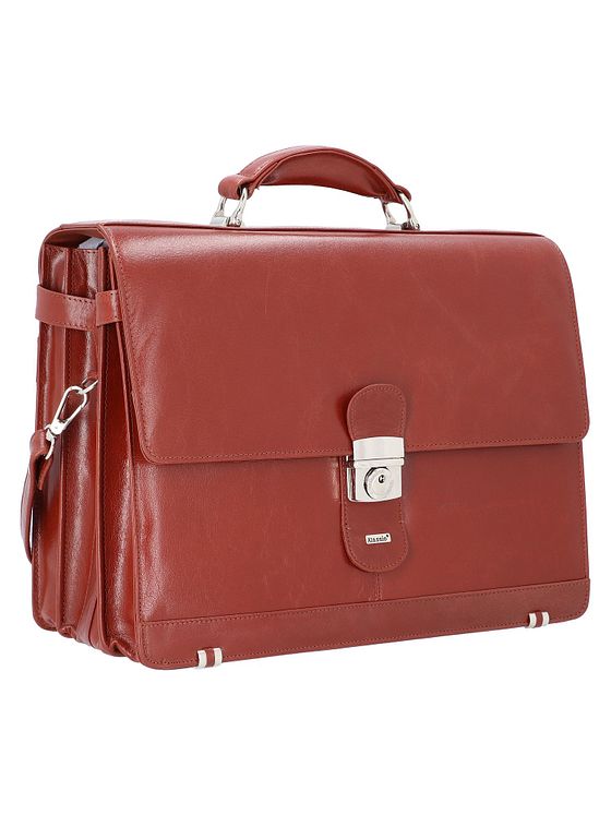 Alassio Mocca dokumentmappe læder 38 cm rum til bærbar computer