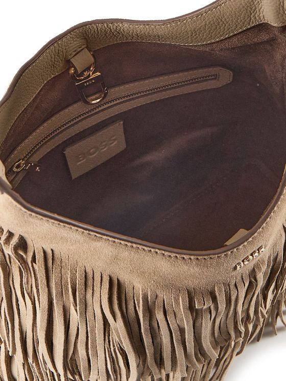 Boss Lenah Skuldertaske Læder 28 cm Boss Lenah Skuldertaske Læder 28 cm