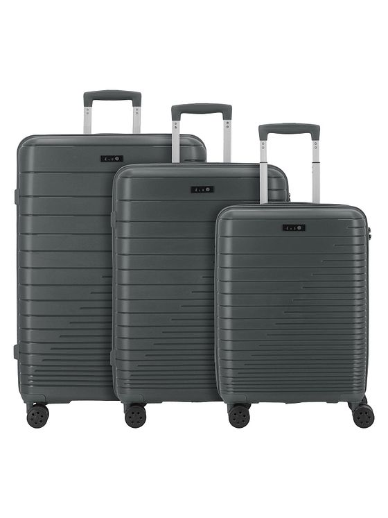 d & n Travel Line 4600 4 hjul Kuffert 3-delt