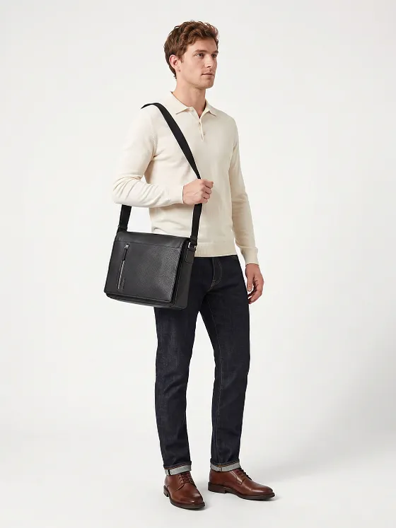 Strellson Kennington Messenger bags Läder 38 cm Laptopfack