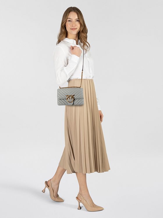 PINKO Love One Skuldertaske Læder 21 cm