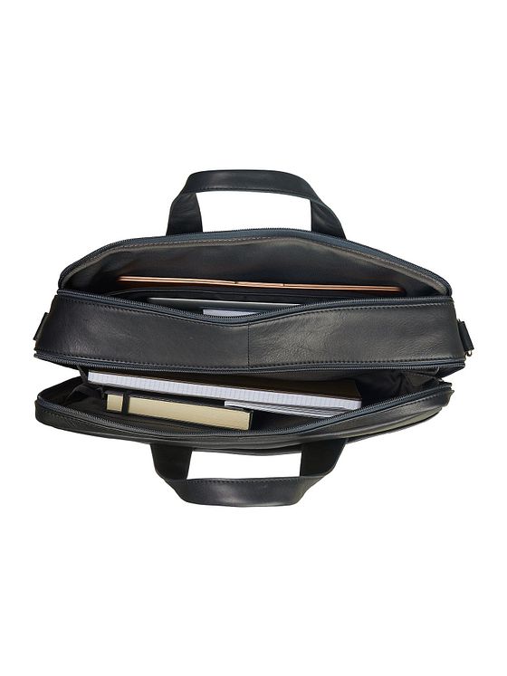 Leonhard Heyden Hamburg dokumentmappe læder 40 cm rum til bærbar computer