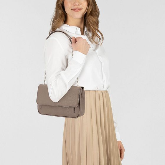 Patrizia Pepe Fly Skuldertaske Læder 25 cm