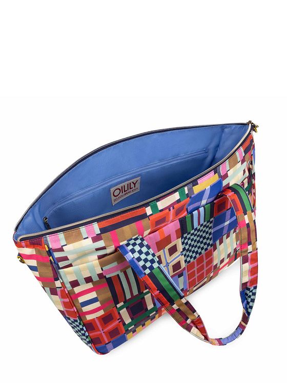 Oilily Tartan Tape Wynda Nákupní taška 31 cm