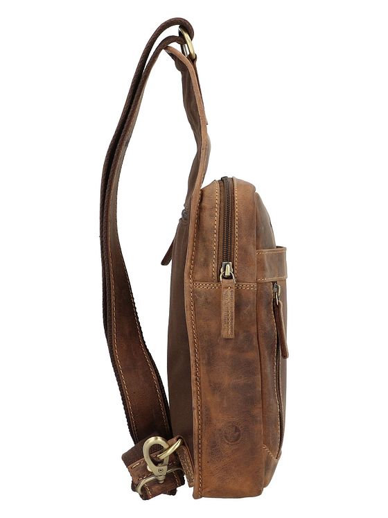 Greenburry Vintage skuldertaske i læder 41 cm