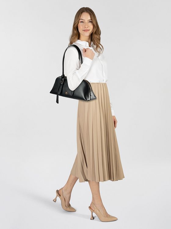 PINKO Bowling Bag Skuldertaske Læder 36 cm