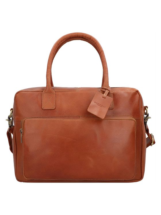 Burkely Vintage kožená aktovka Mitch 39 cm s přihrádkou na notebook